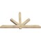 Ekena Millwork Kennewick Rough Sawn Timber Gable Bracket, Douglas Fir, 72"W x 39"H x 4"D x 4"F, 13/12 Pitch GBW072X39X0404KEN00RDF - alternate 5